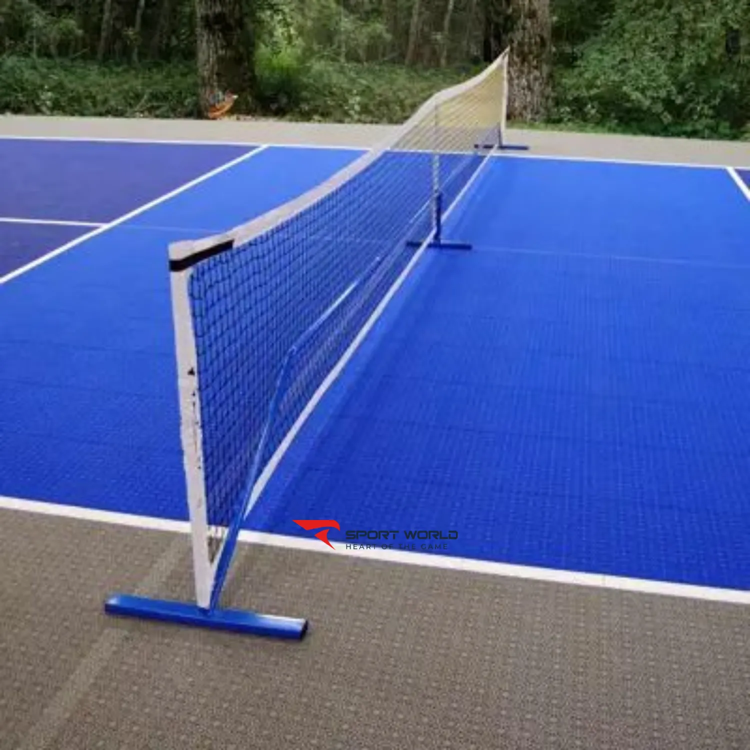 Thi công sân pickleball bằng sàn PP Interlocking