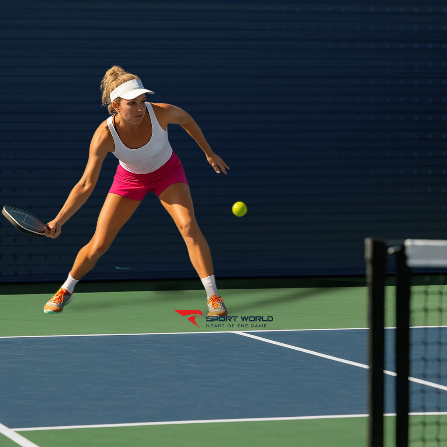 Trả giao b&oacute;ng trong pickleball