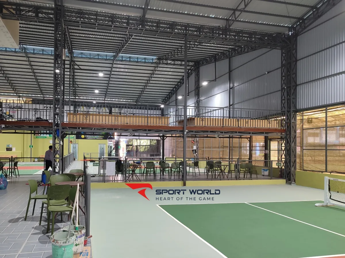 M&aacute;i che cố định s&acirc;n pickleball