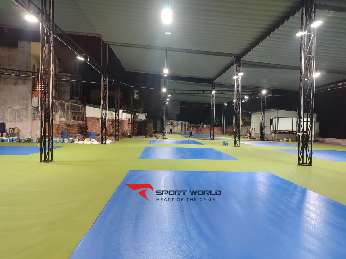 S&acirc;n pickleball bằng sơn acrylic