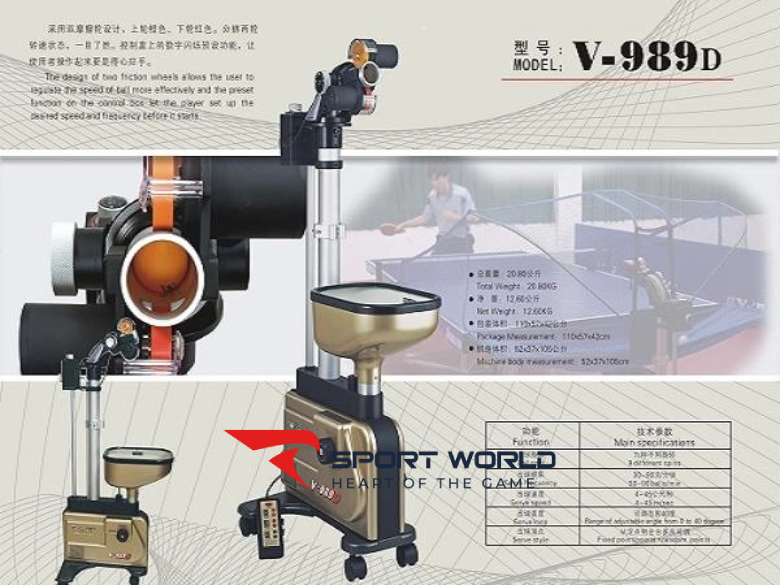 M&aacute;y Bắn B&oacute;ng B&agrave;n Y&T V-989D