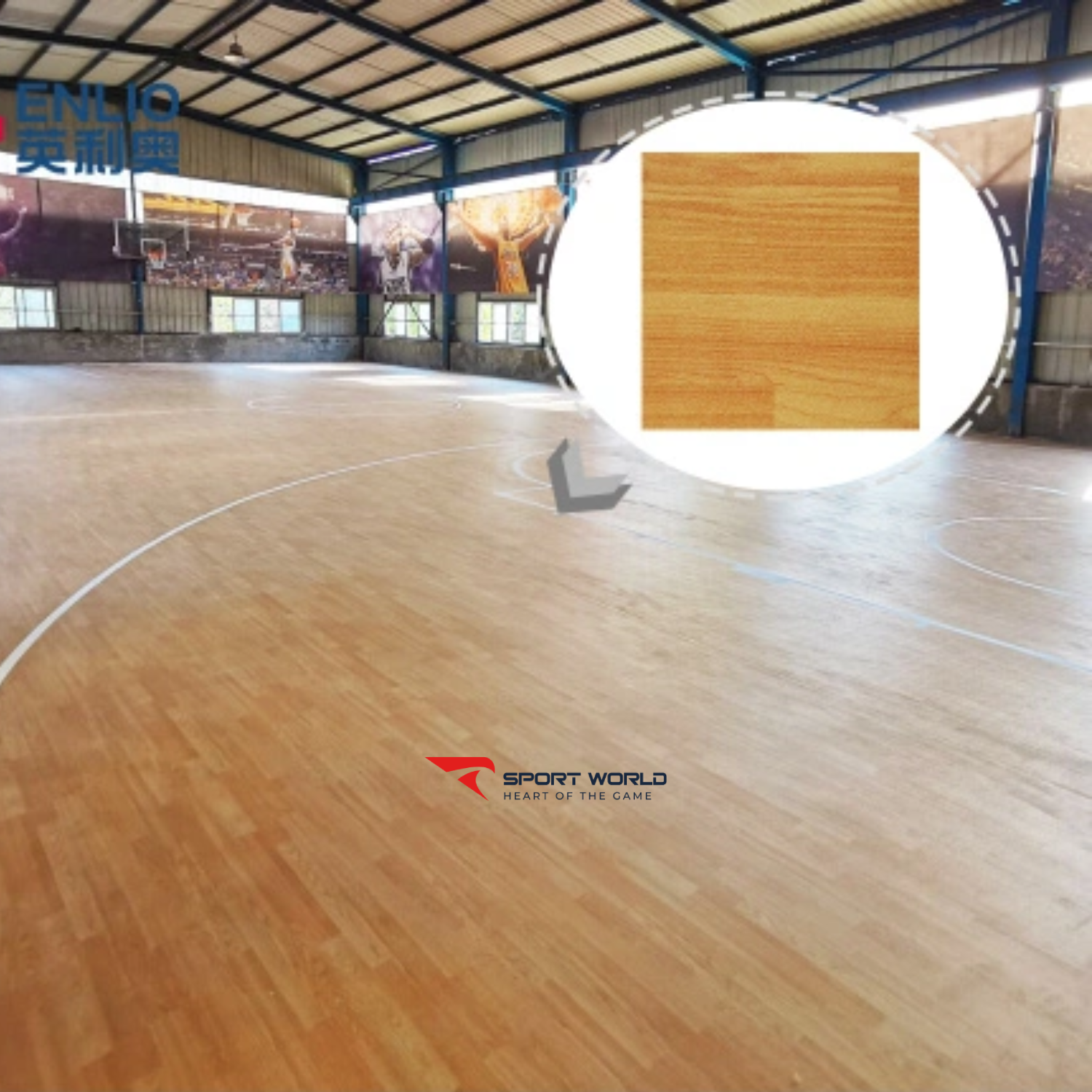 Thảm đa năng vân gỗ A-65180