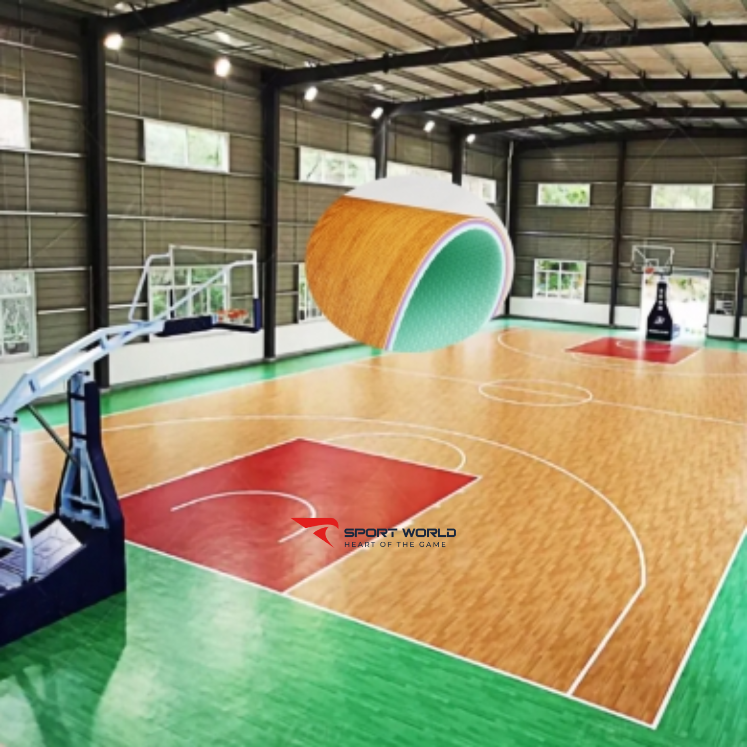 Thảm b&oacute;ng rổ Y-65170XS