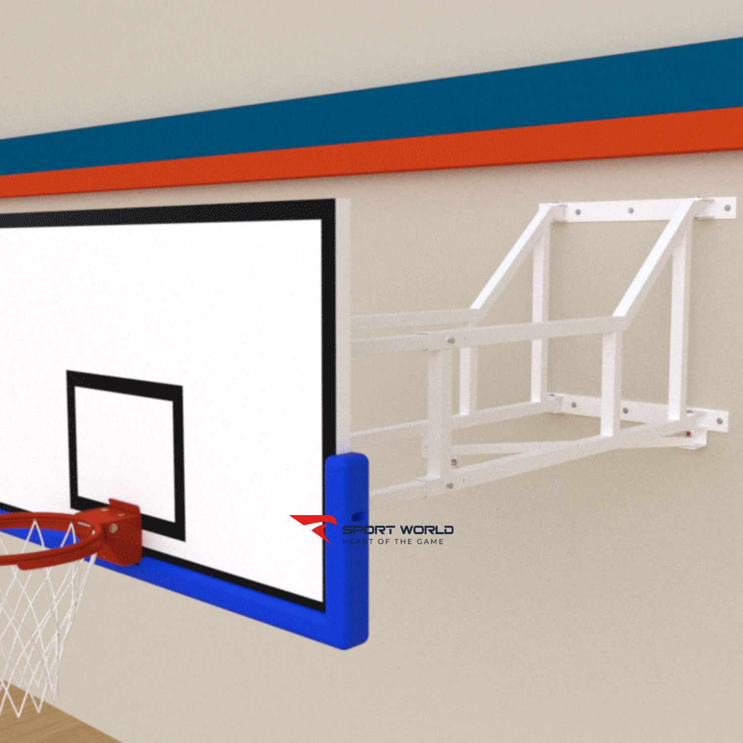 Khung b&oacute;ng rổ gắn tường xếp gập S14185