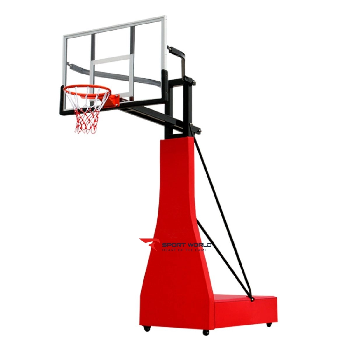 Trụ b&oacute;ng rổ thi đấu di động S028