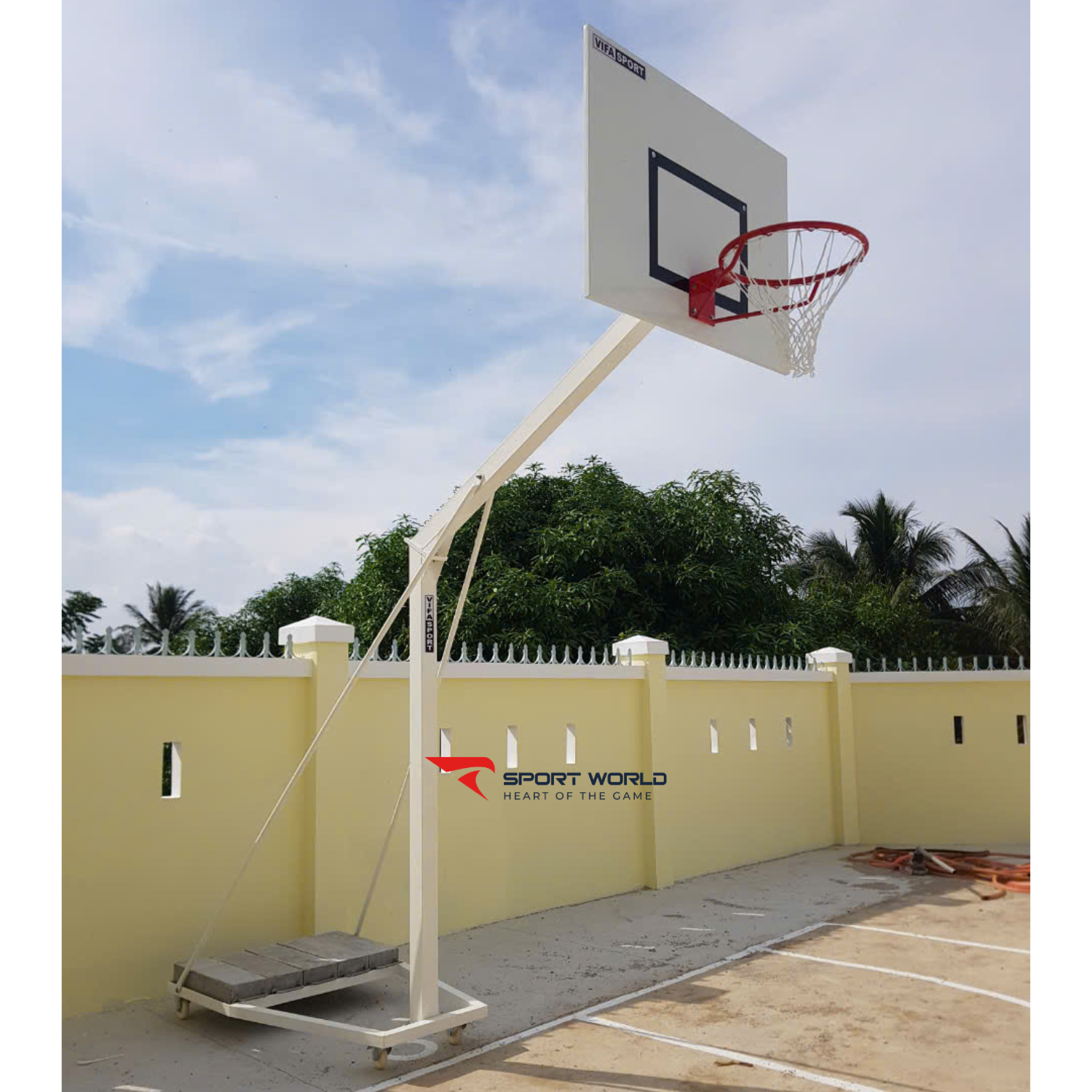 Trụ b&oacute;ng rổ trường học 801829