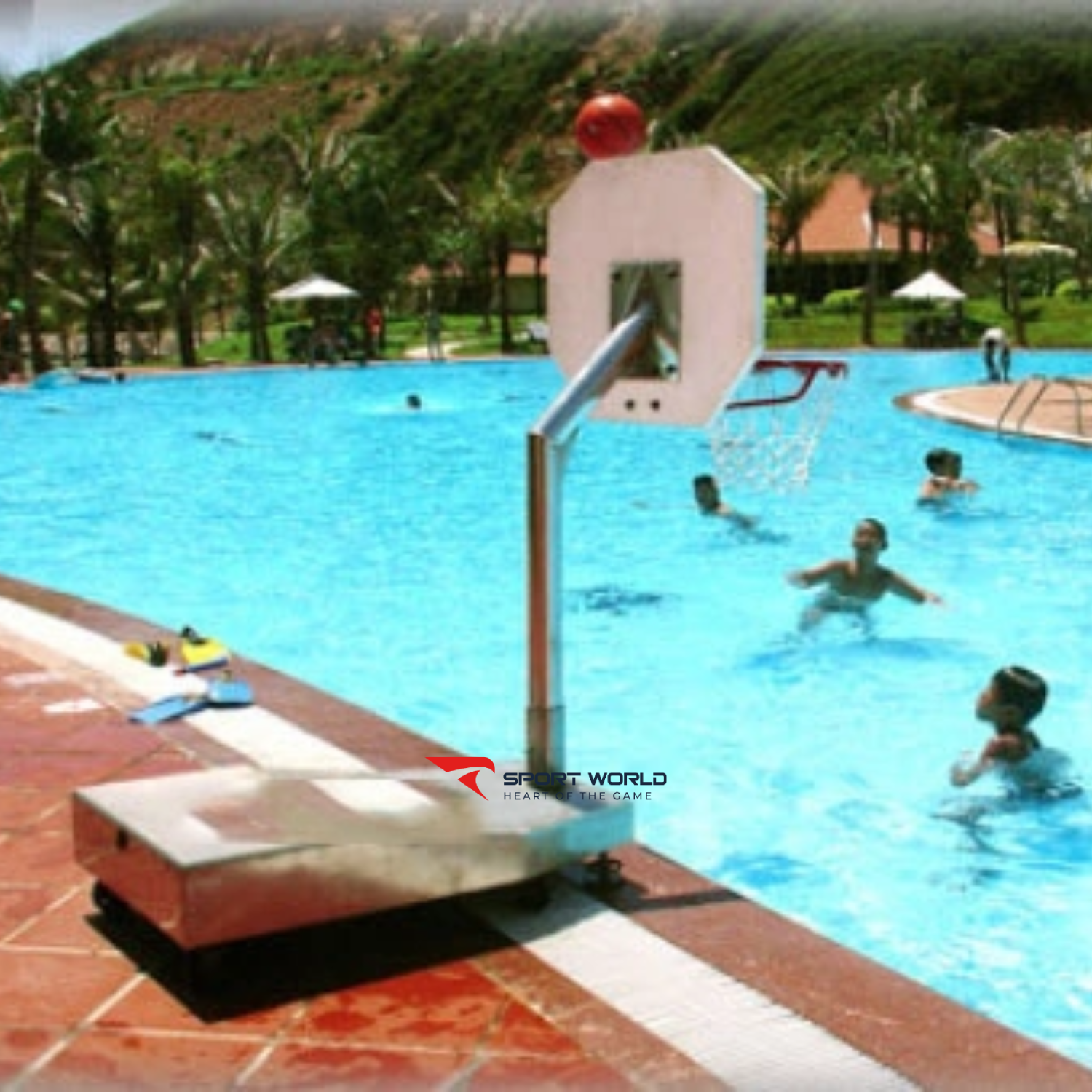 Trụ b&oacute;ng rổ chơi dưới nước Vifa Sport 801435