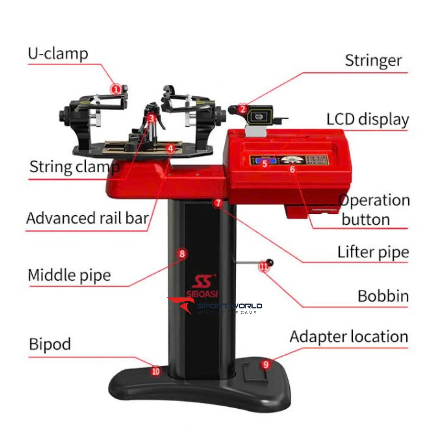 M&aacute;y đan vợt cầu l&ocirc;ng & tennis S6