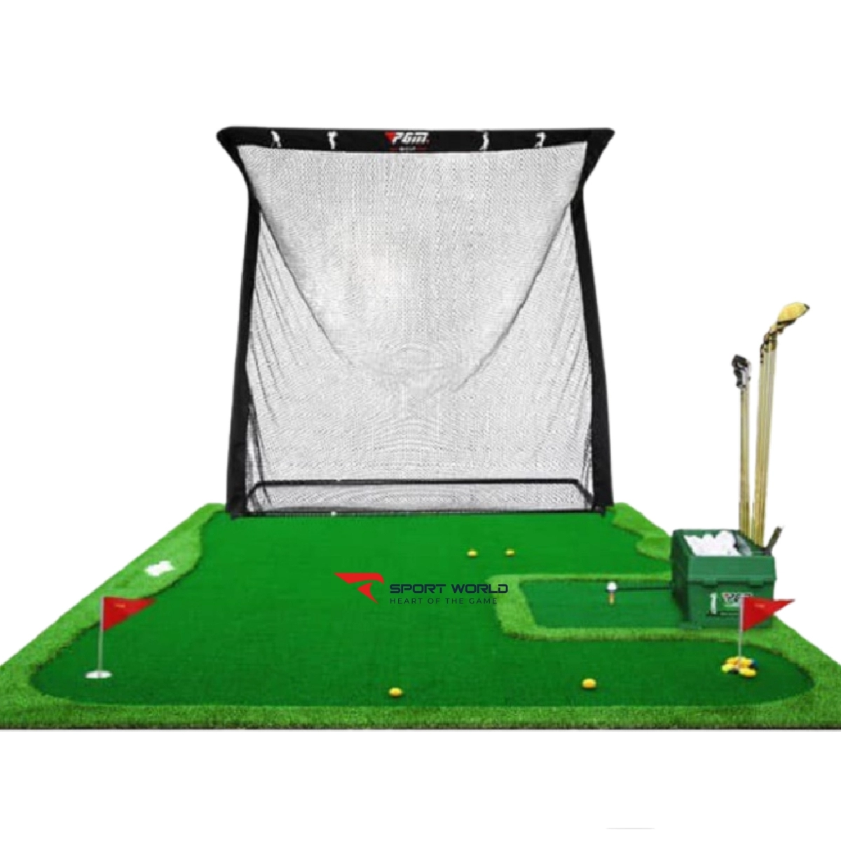 Combo Lồng Tập Golf Chữ Z và Thảm 3-in-1 Kích Thước 3x5M - LXW01935