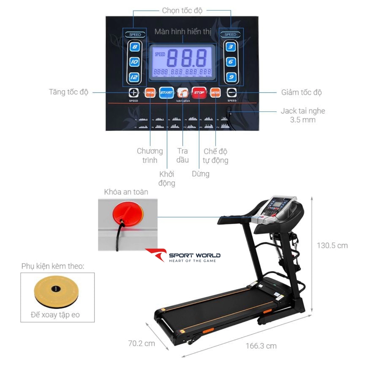 Máy Chạy Bộ Thể Dục AirBike Sport T800