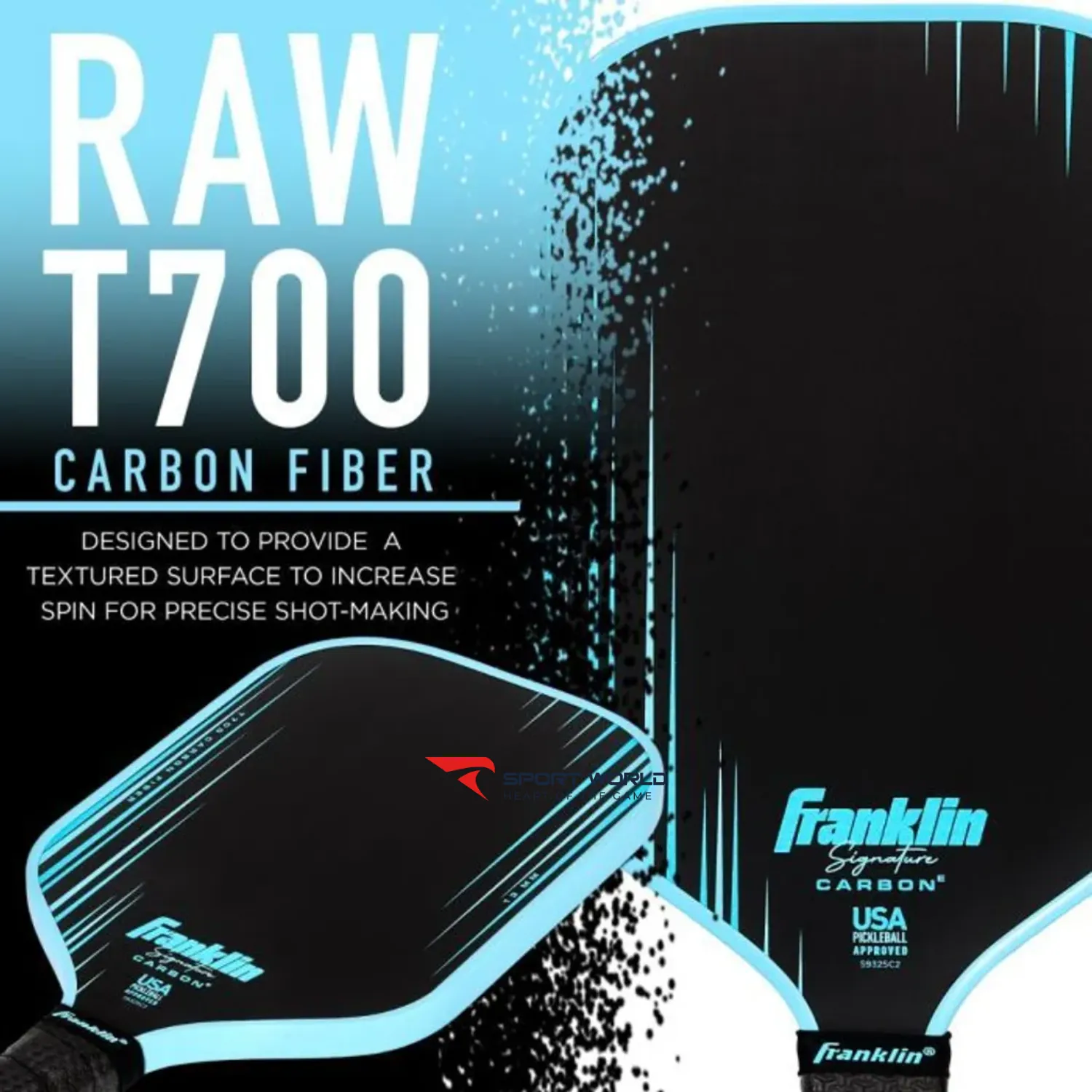 Vợt Pickleball Franklin Signature Carbon 13mm Elongated