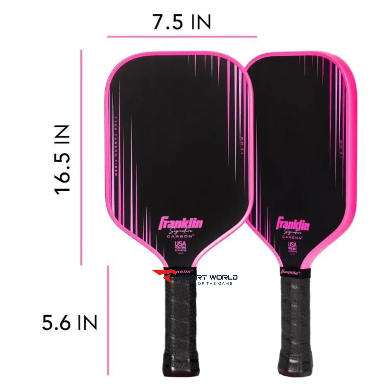 Vợt Pickleball Franklin Signature Carbon 13mm Elongated
