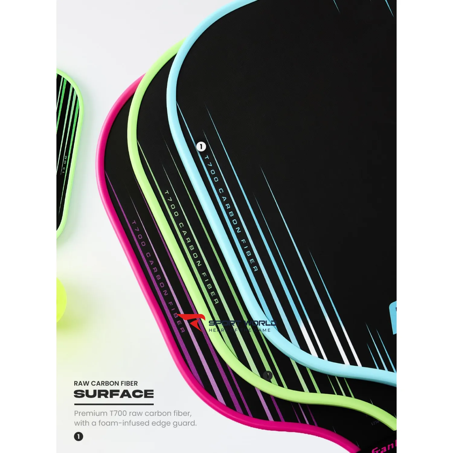 Vợt Pickleball Franklin Signature Carbon 13mm Elongated