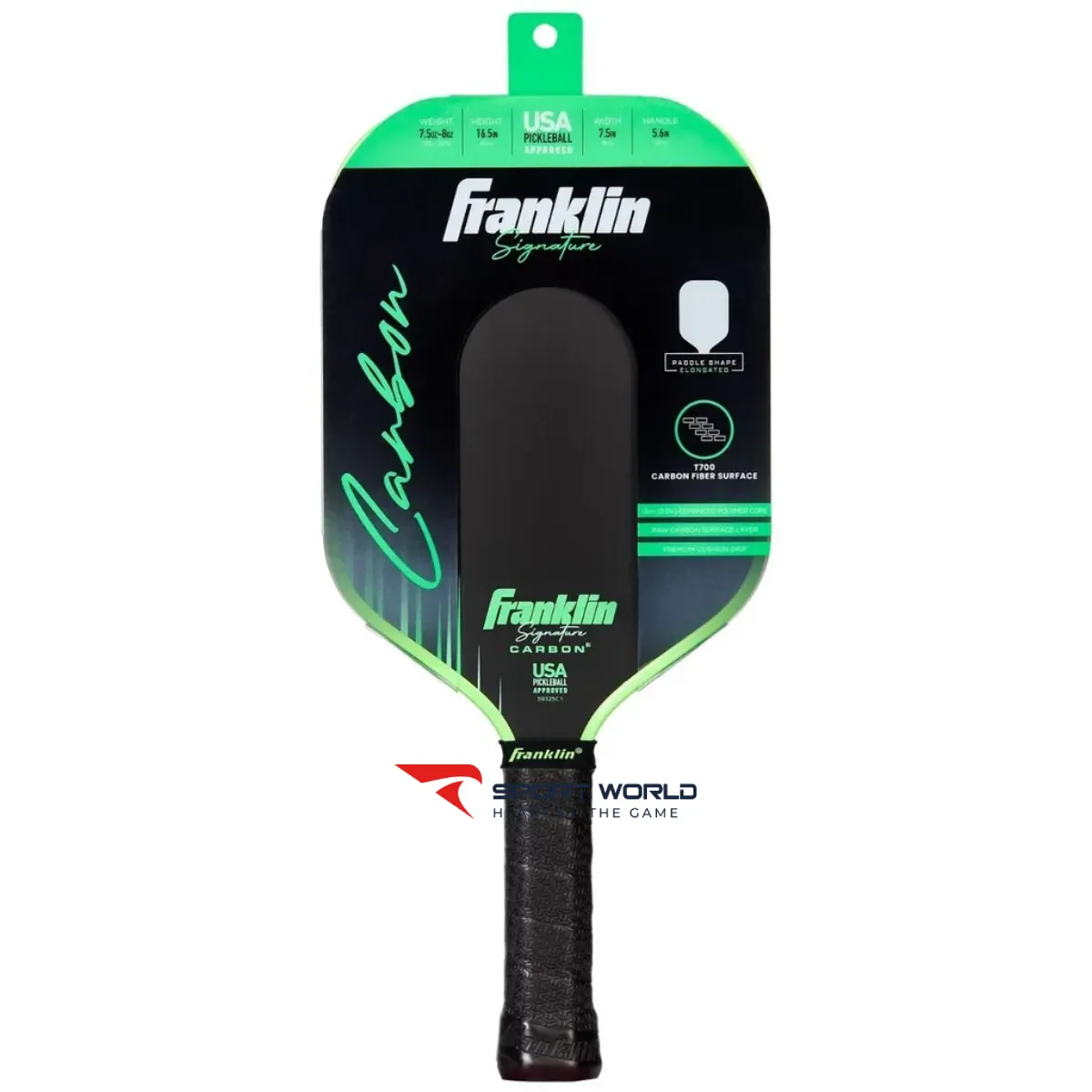 Vợt Pickleball Franklin Signature Carbon 13mm Elongated