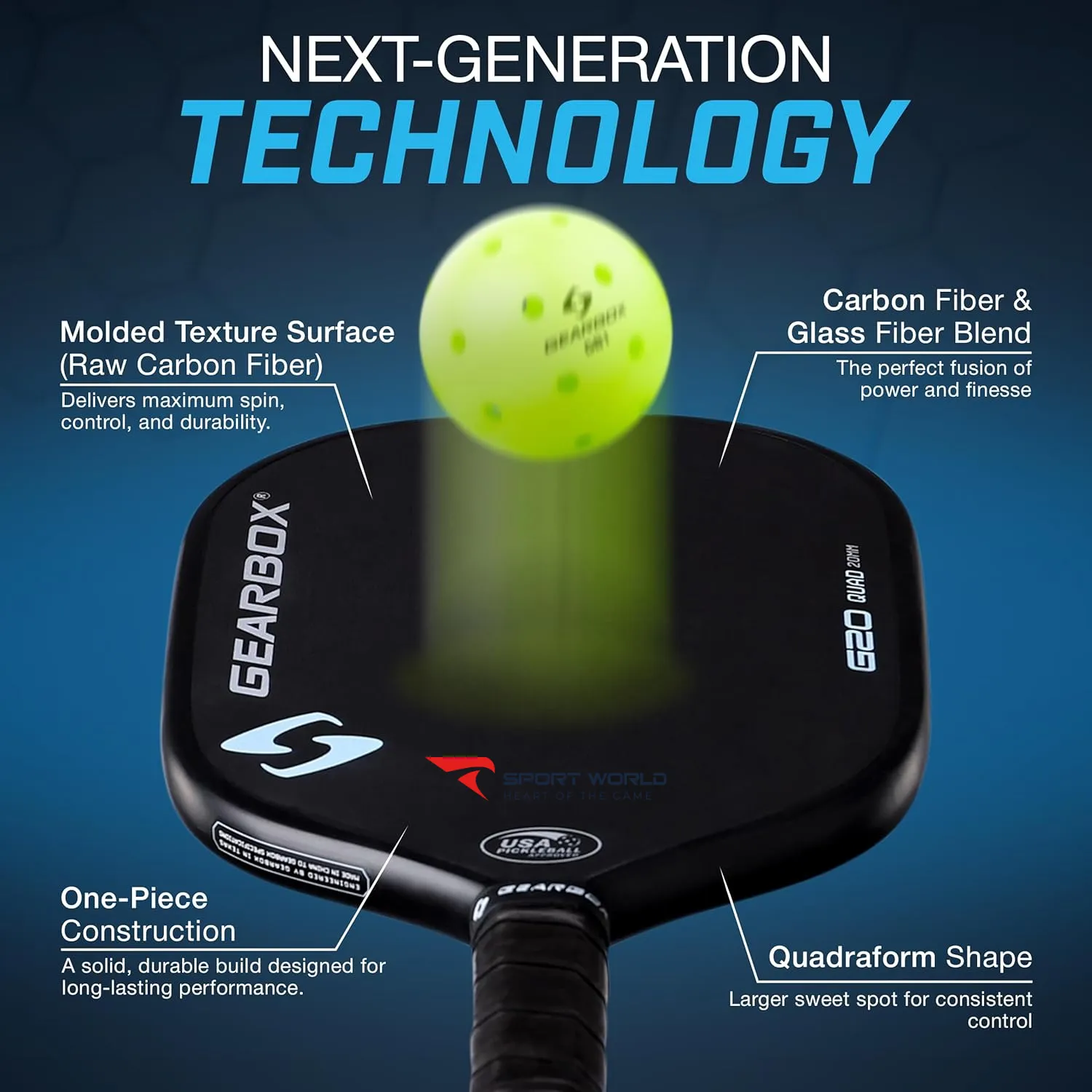 Vợt Pickleball Gearbox G20