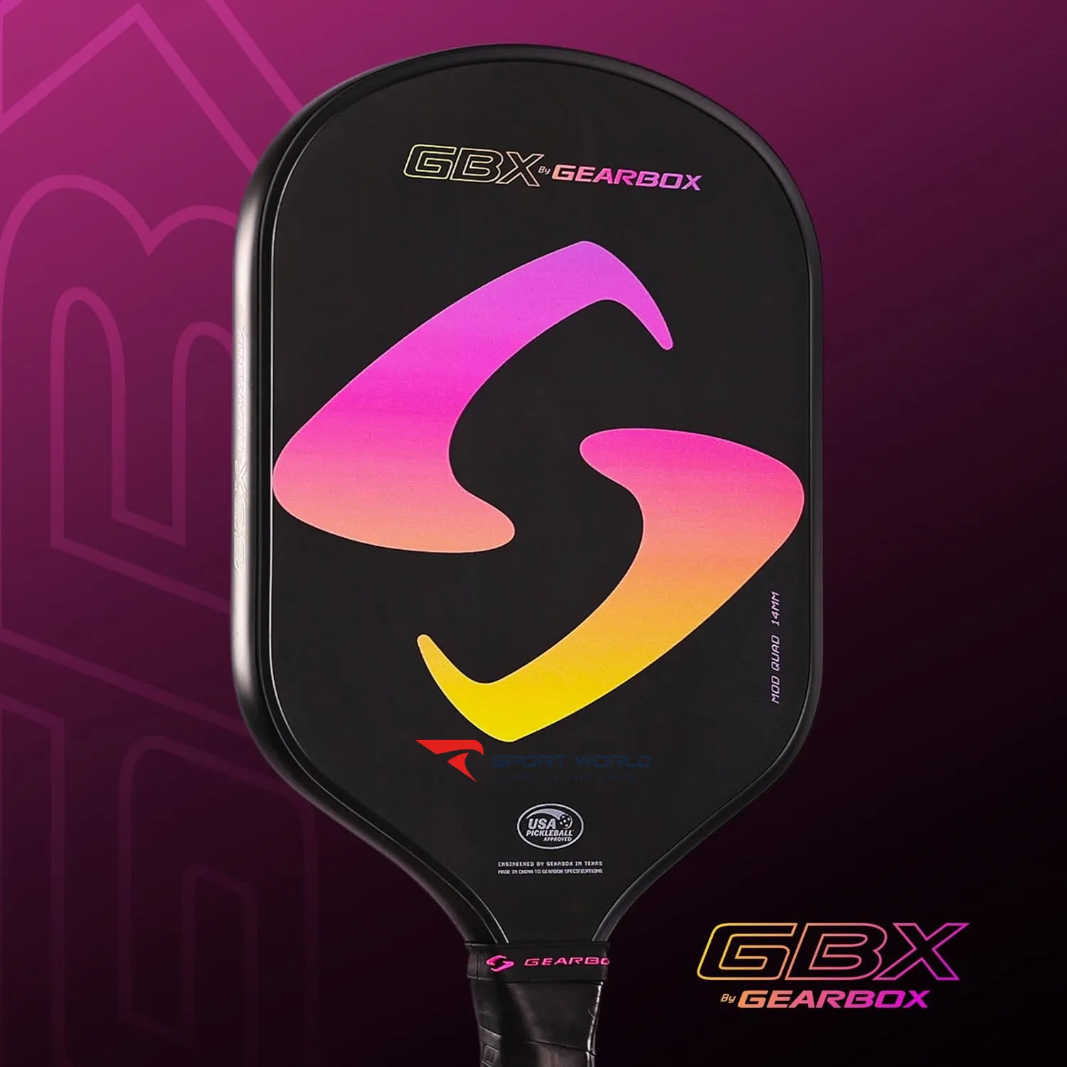 Vợt Pickleball Gearbox GBX ModQuad 14mm