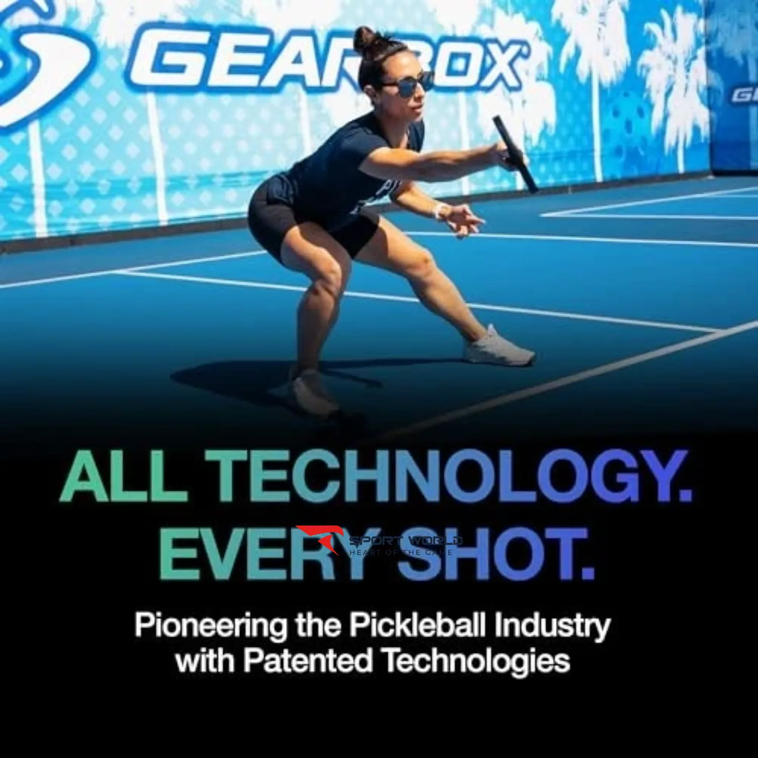 Vợt Pickleball Gearbox GBX Quad 12mm