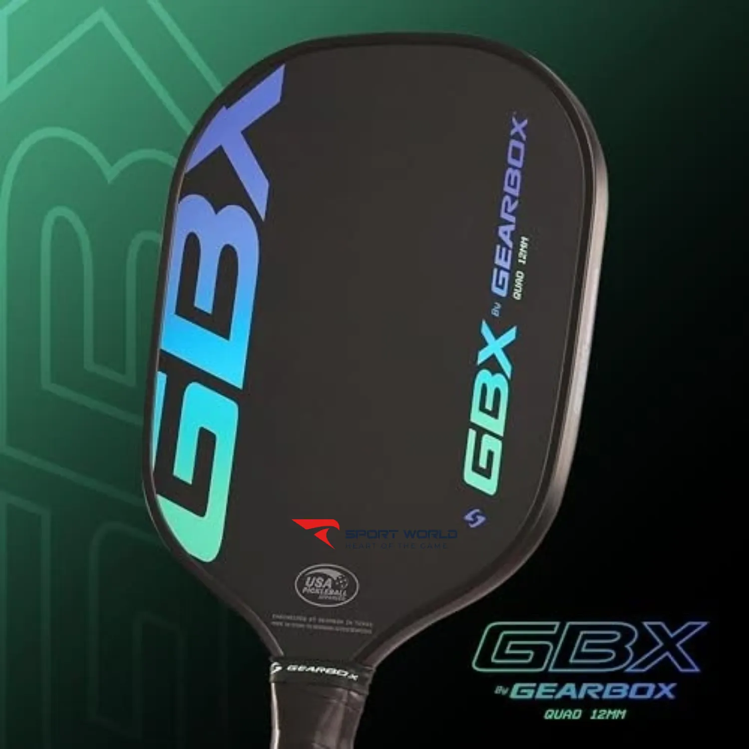Vợt Pickleball Gearbox GBX Quad 12mm