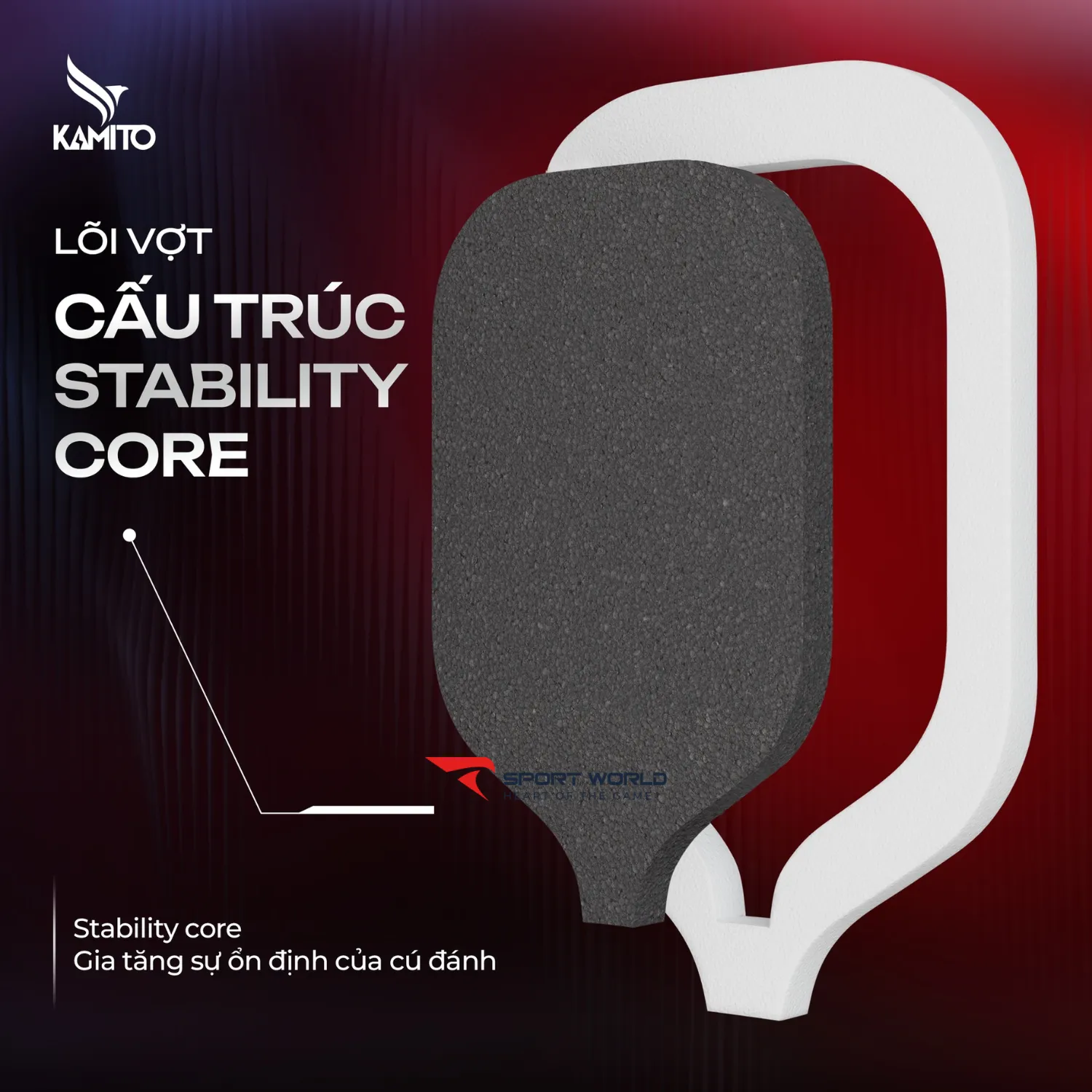 Vợt Pickleball Kamito Genesis 16mm