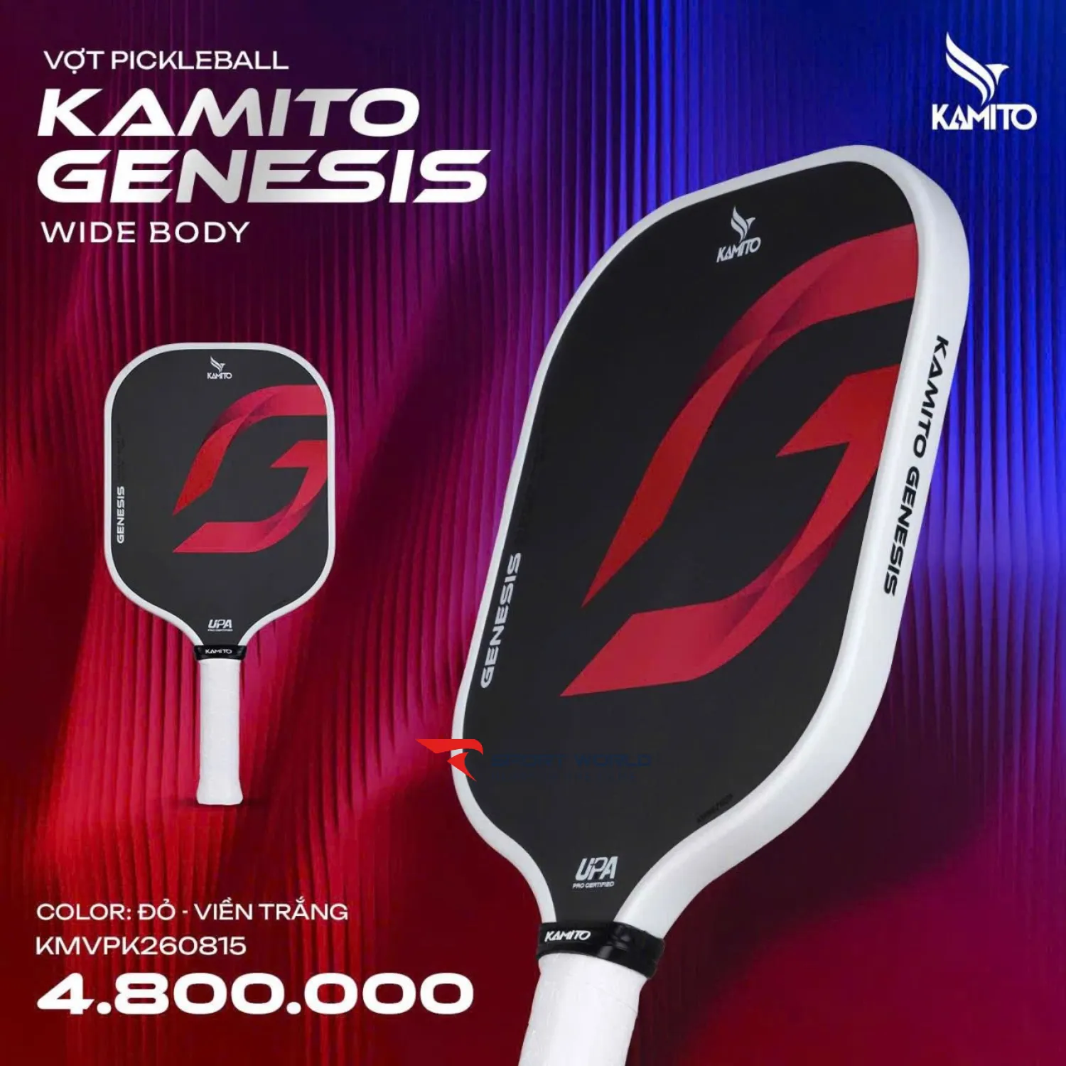 Vợt Pickleball Kamito Genesis Wide Body