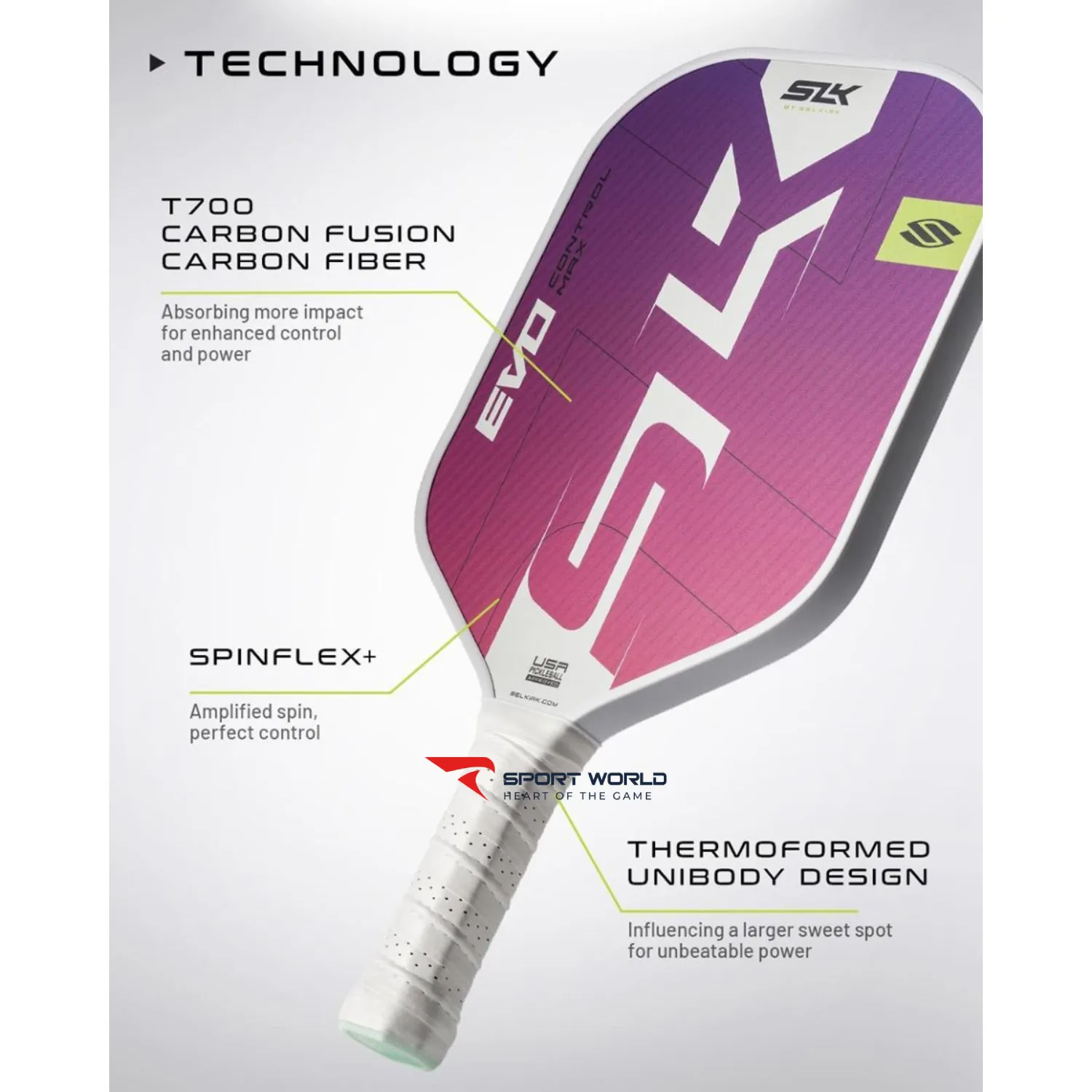 Vợt Pickleball Selkirk EVO Control - XL