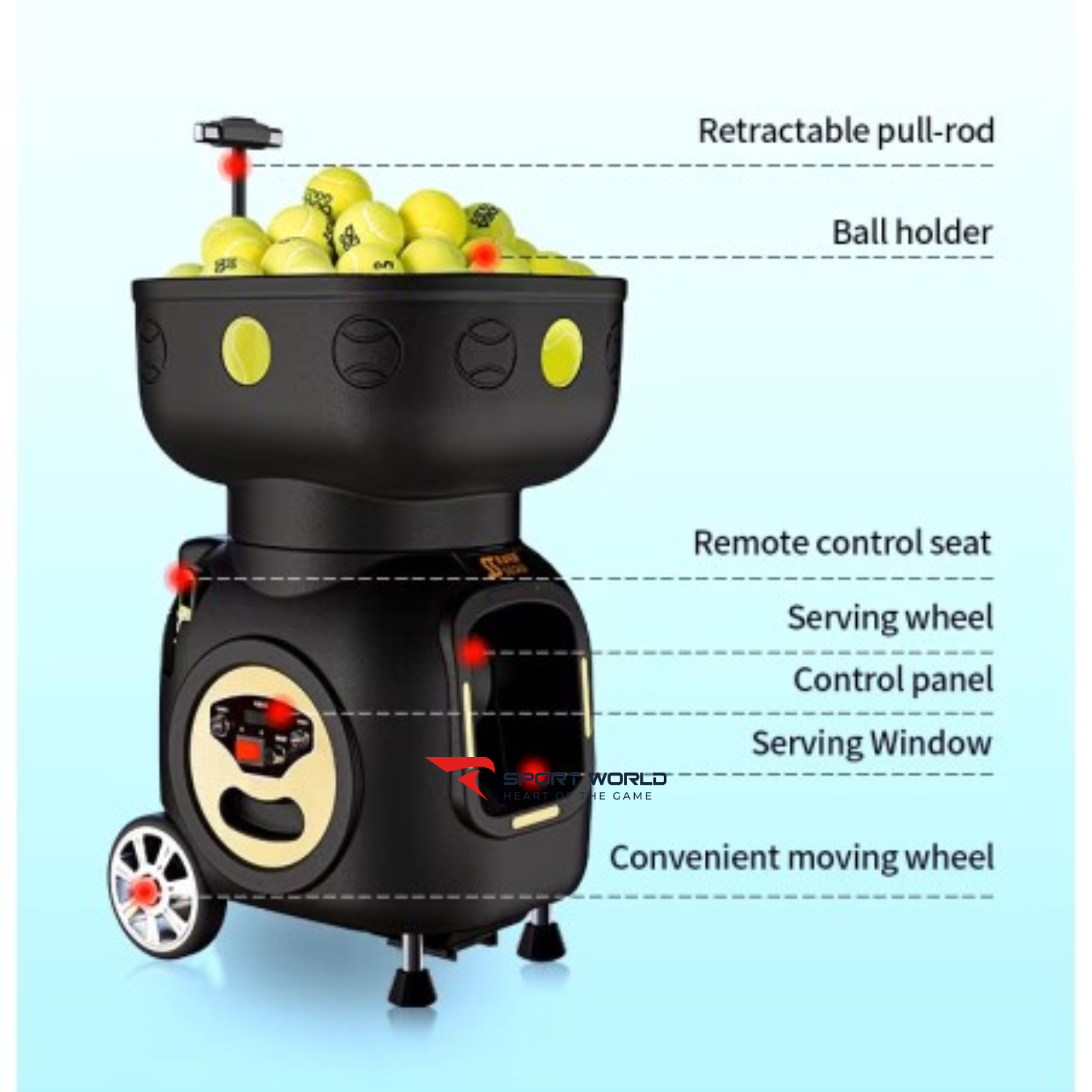 M&aacute;y bắn b&oacute;ng tennis Siboasi T5