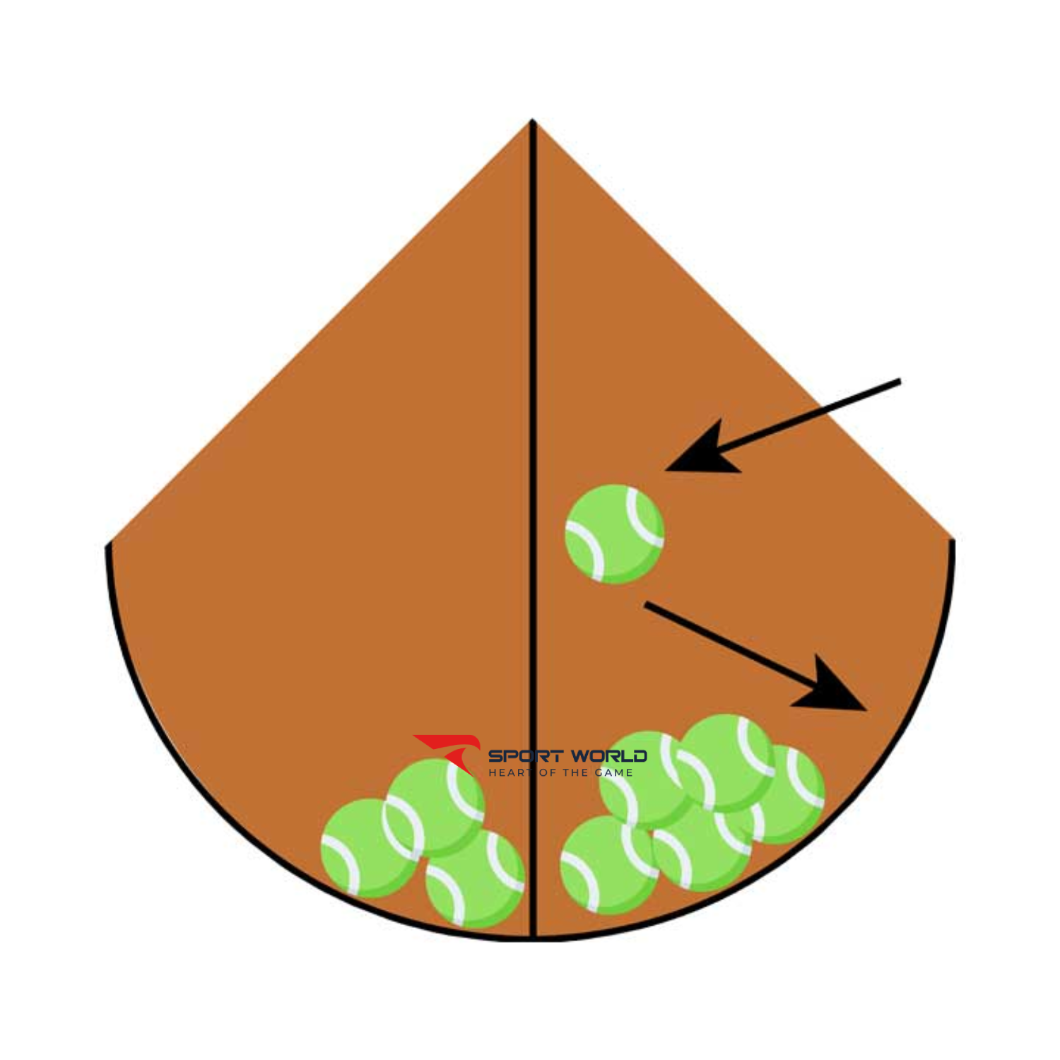 Lưới bắt b&oacute;ng tennis (bộ 2) S25910