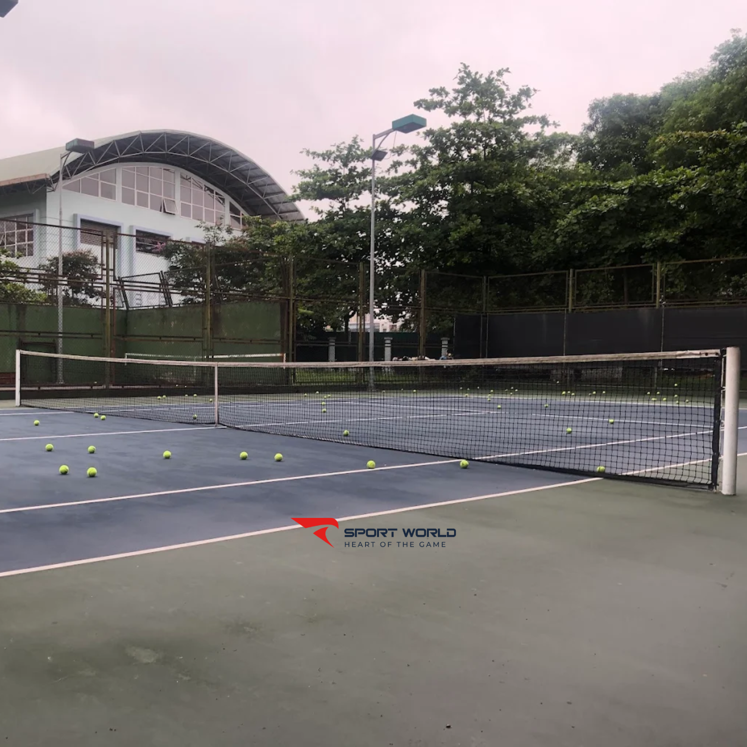 Trụ tennis ch&ocirc;n n&ograve;ng ống kẽm tăng đơ trong S25235