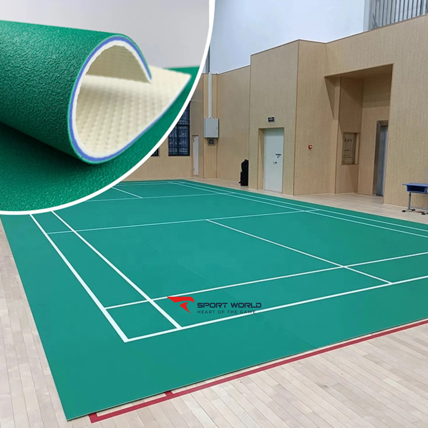 thảm cầu l&ocirc;ng Enlio A-21345