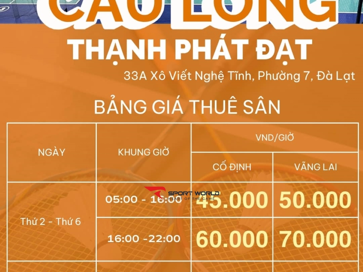 Sân cầu lông Thạnh Phát Đạt