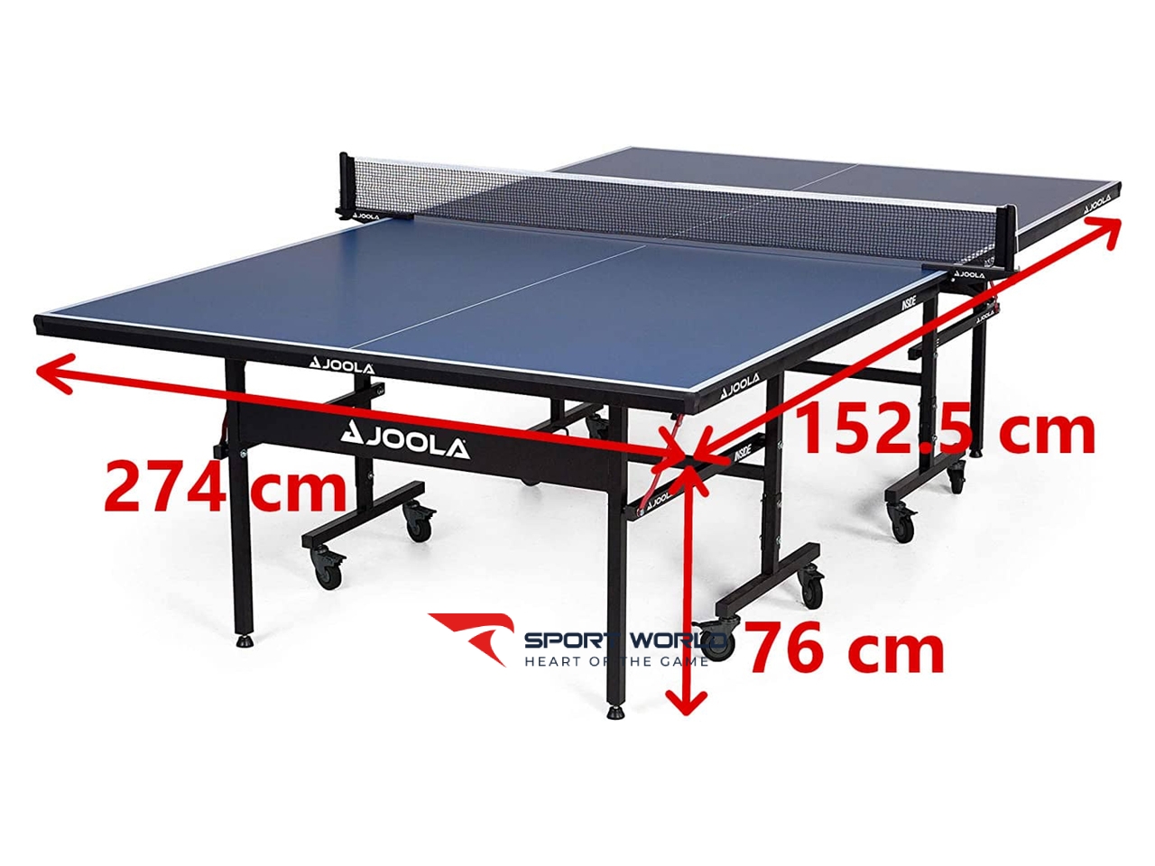 Kích thước bàn bóng bàn tiêu chuẩn theo ITTF năm 2025