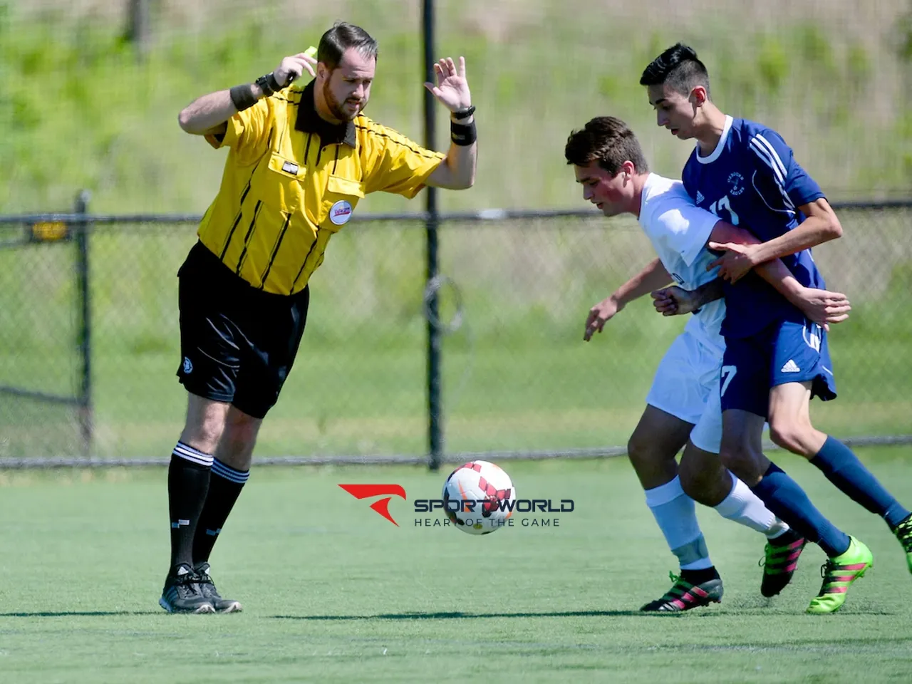 Vị trí trọng tài trên sân