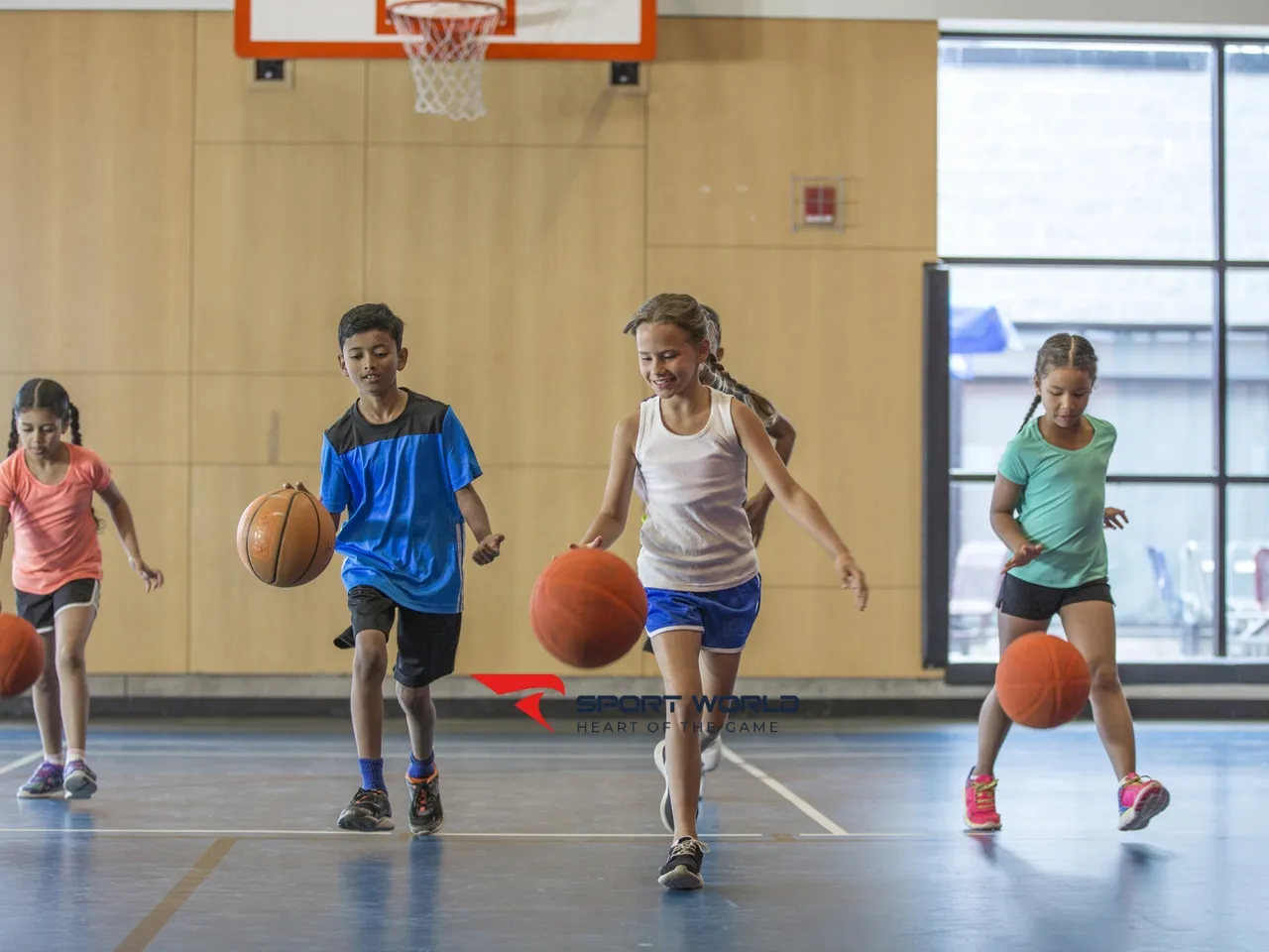 Kích thước sân bóng rổ cho học sinh Tiểu học