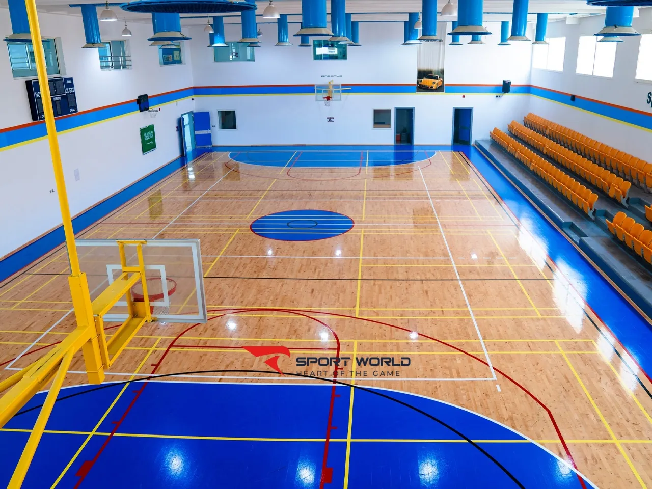 Kích thước sân bóng rổ cho học sinh Trung học cơ sở (THCS)