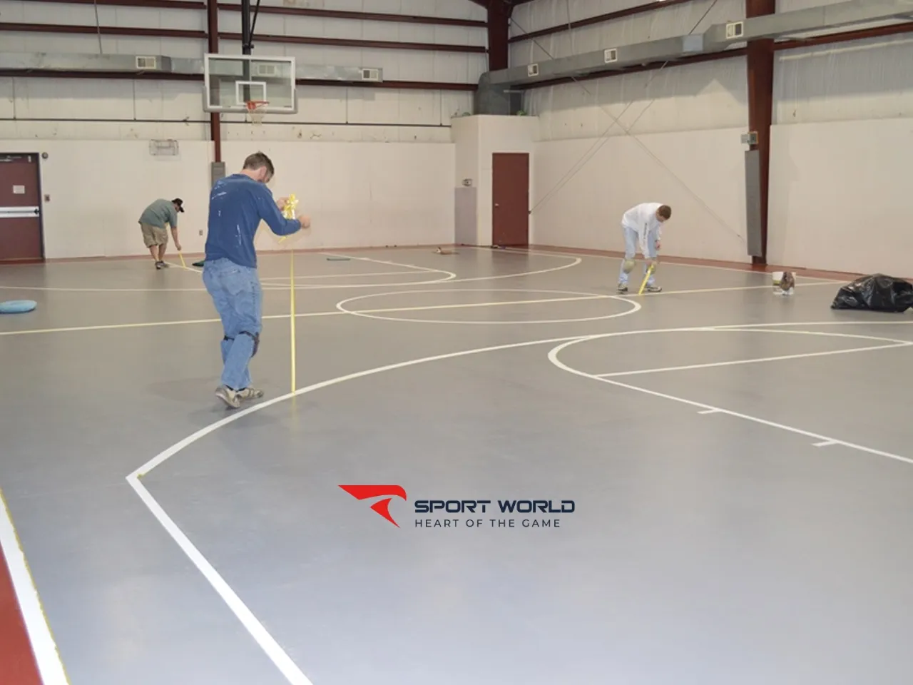 Kẻ vạch sân bóng rổ