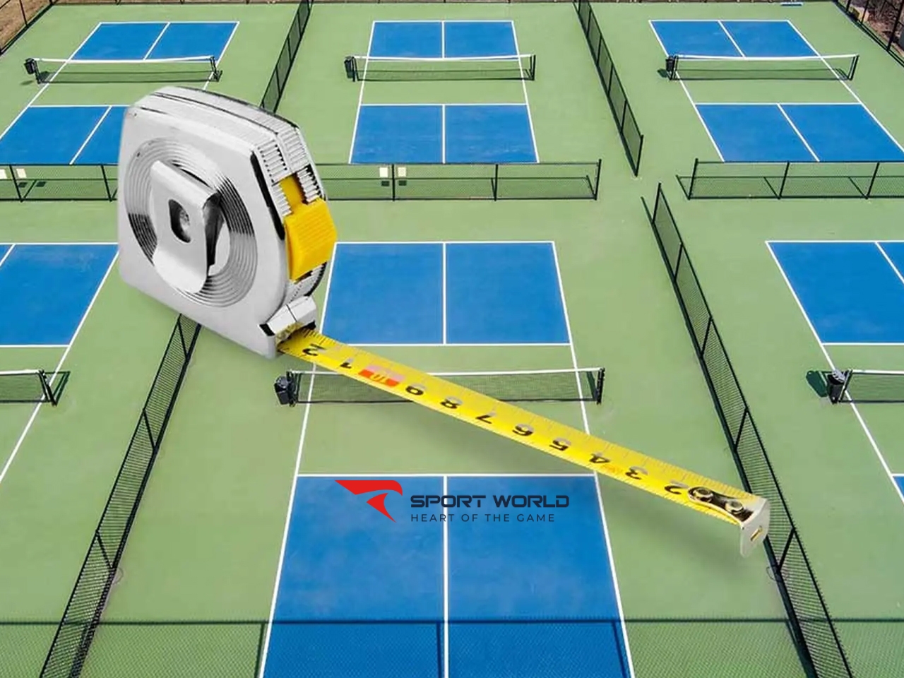 Kiểm tra vị trí, diện tích và cấu trúc sân Pickleball.