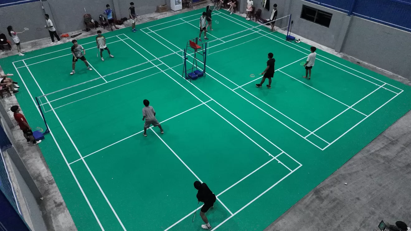 Kích thước sân cầu lông tiêu chuẩn đơn và đôi