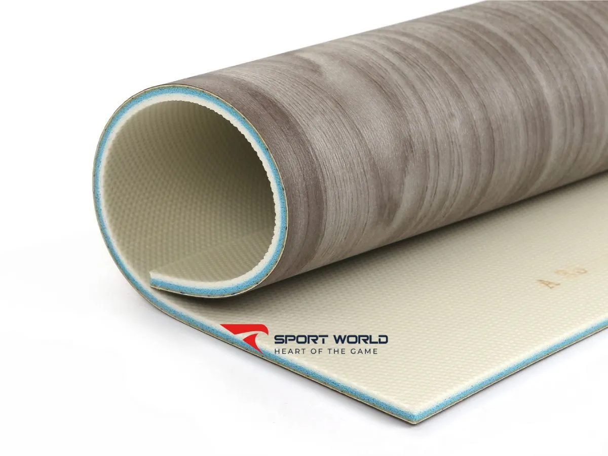 Thảm đa năng vân gỗ màu xám A-35145