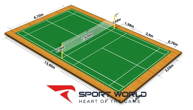 Kích thước sân pickleball: diện tích, chiều dài, chiều rộng sân chuẩn quốc tế