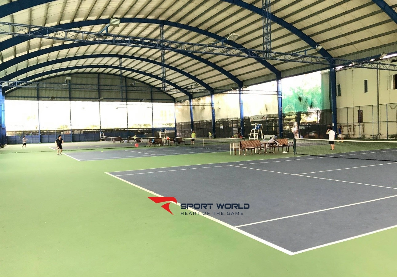 Thi công mái che sân tennis
