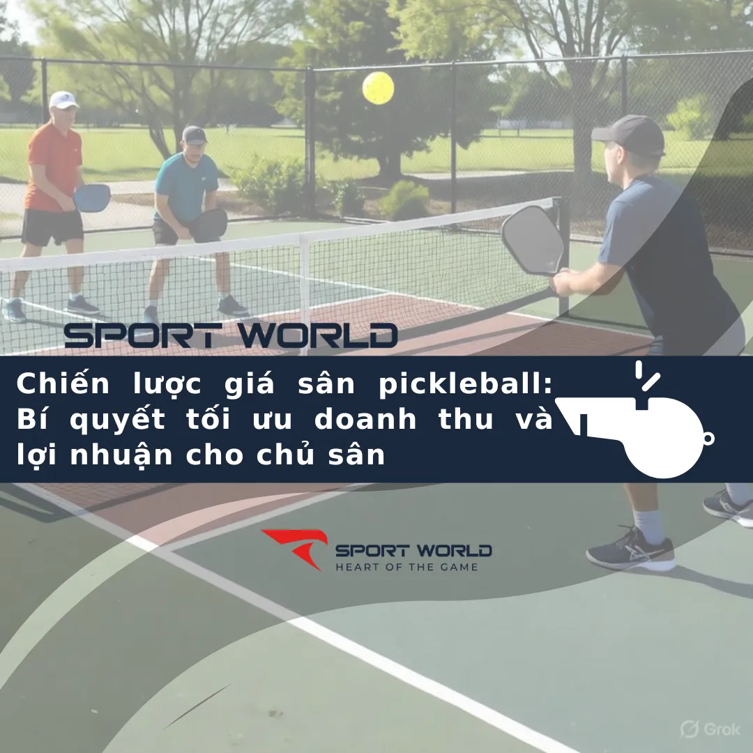 Chiến lược giá sân pickleball: Bí quyết tối ưu doanh thu và lợi nhuận cho chủ sân