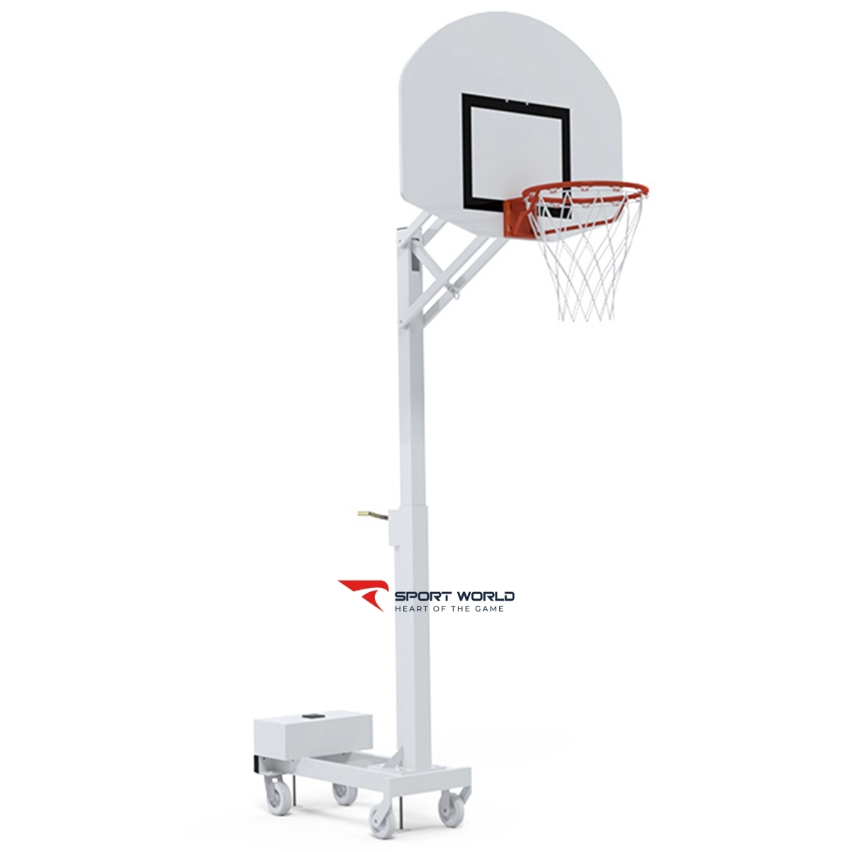 Trụ bóng rổ di động S14637, điều chỉnh bằng tay quay