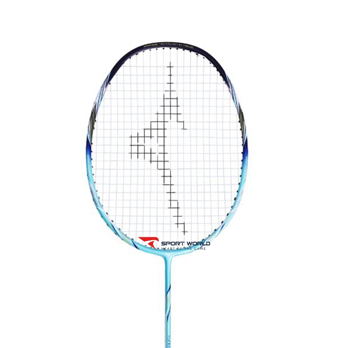 Vợt cầu lông Mizuno Turbo Blade K600 - Xanh navy trắng vàng