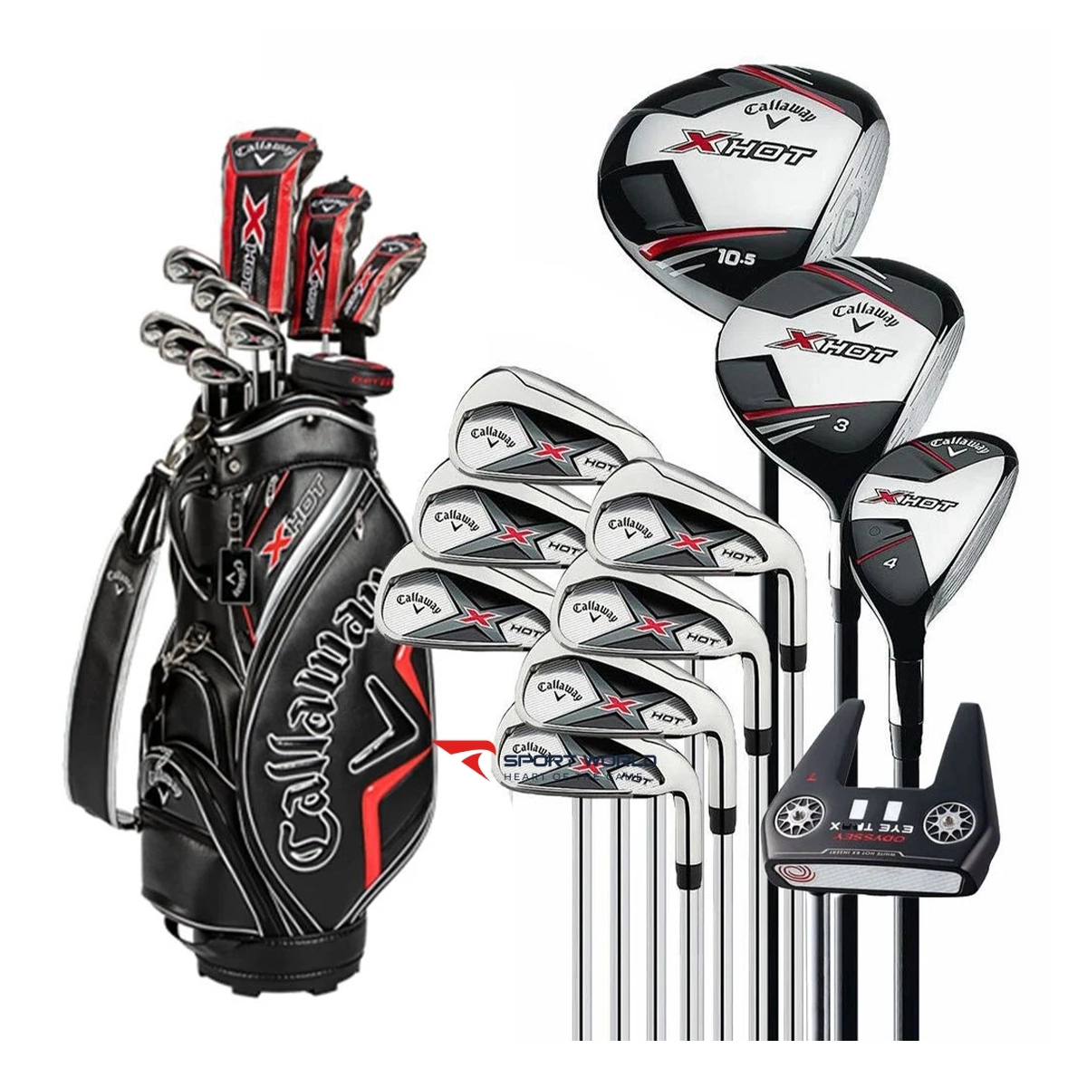 Bộ gậy golf fullset Callaway X HOT 21 (11 gậy + túi)