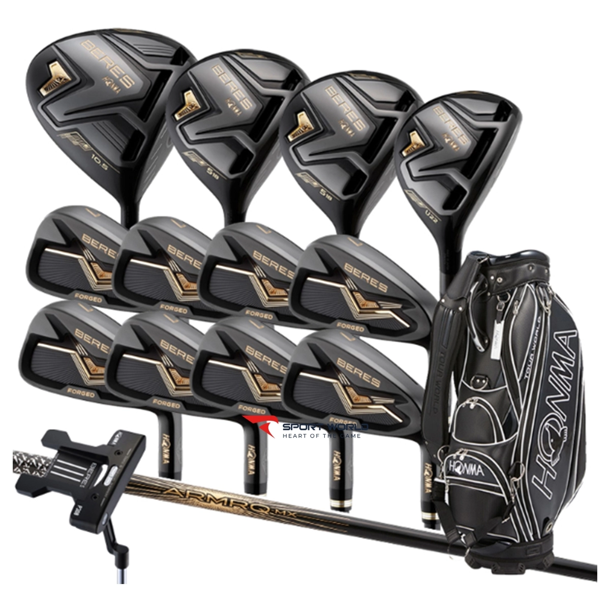 Bộ gậy golf Honma Beres 08 Black (13 gậy)