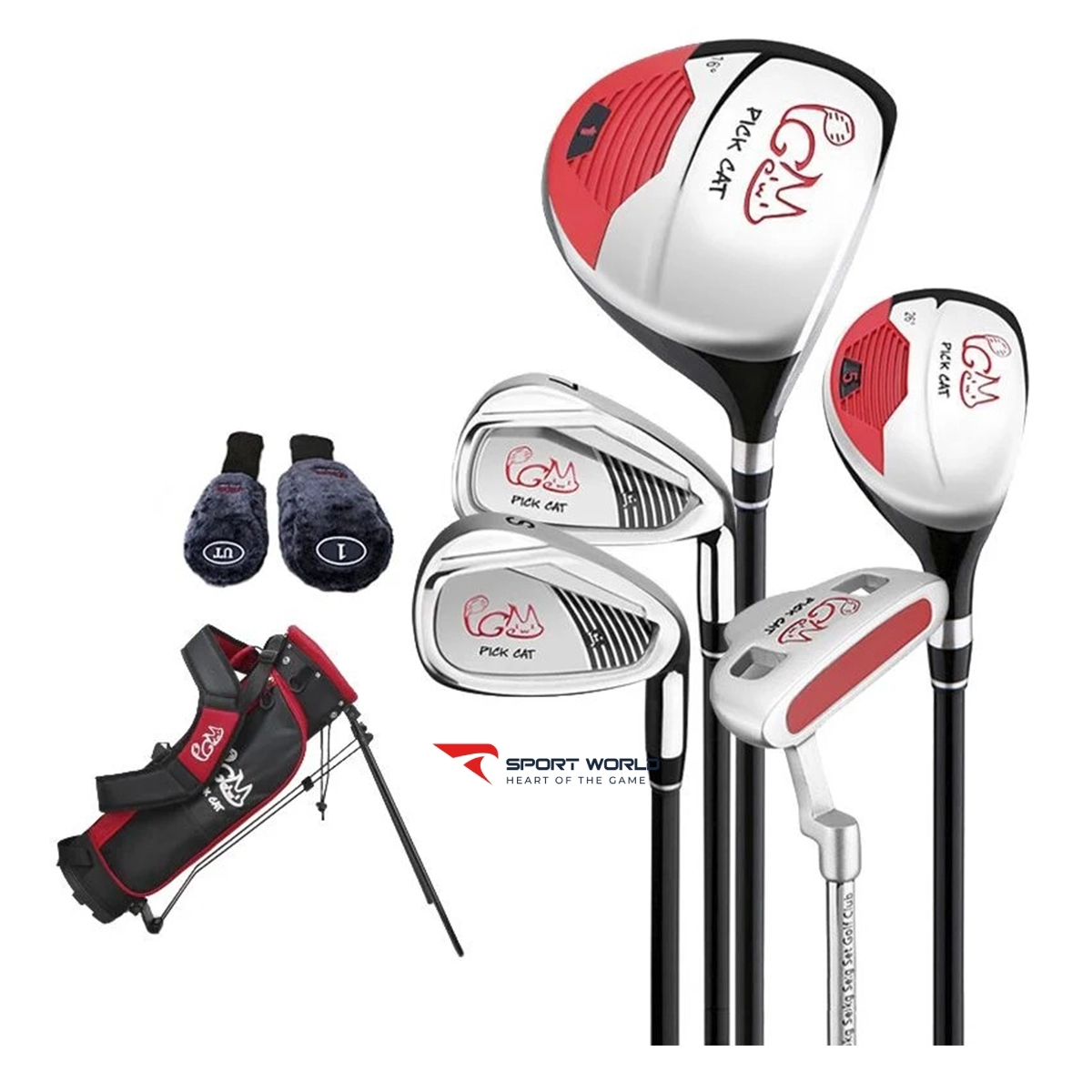 Bộ gậy Golf Junior PGM Pick Cat JRT007 (5 gậy + túi)