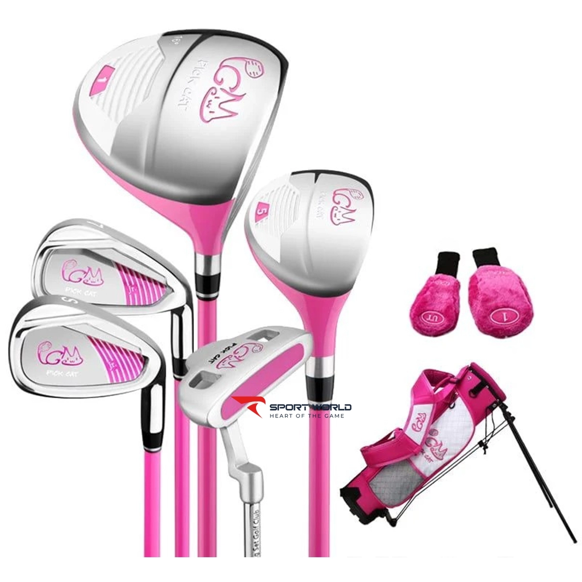 Bộ gậy Golf Junior PGM Pick Cat JRT007 (5 gậy + túi)