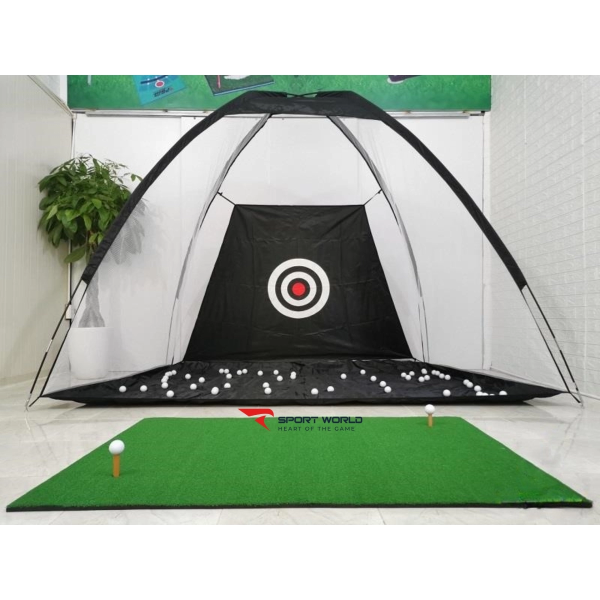 Combo Lều Tập Golf 3x2x1.4m và Thảm 1.2x1.2m