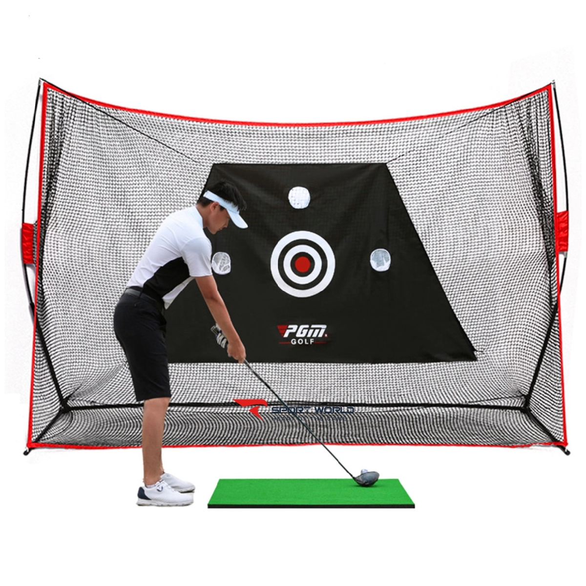 Bộ Lưới Tập Swing Golf 2.1M*3M - PGM Practice Net - LXW023