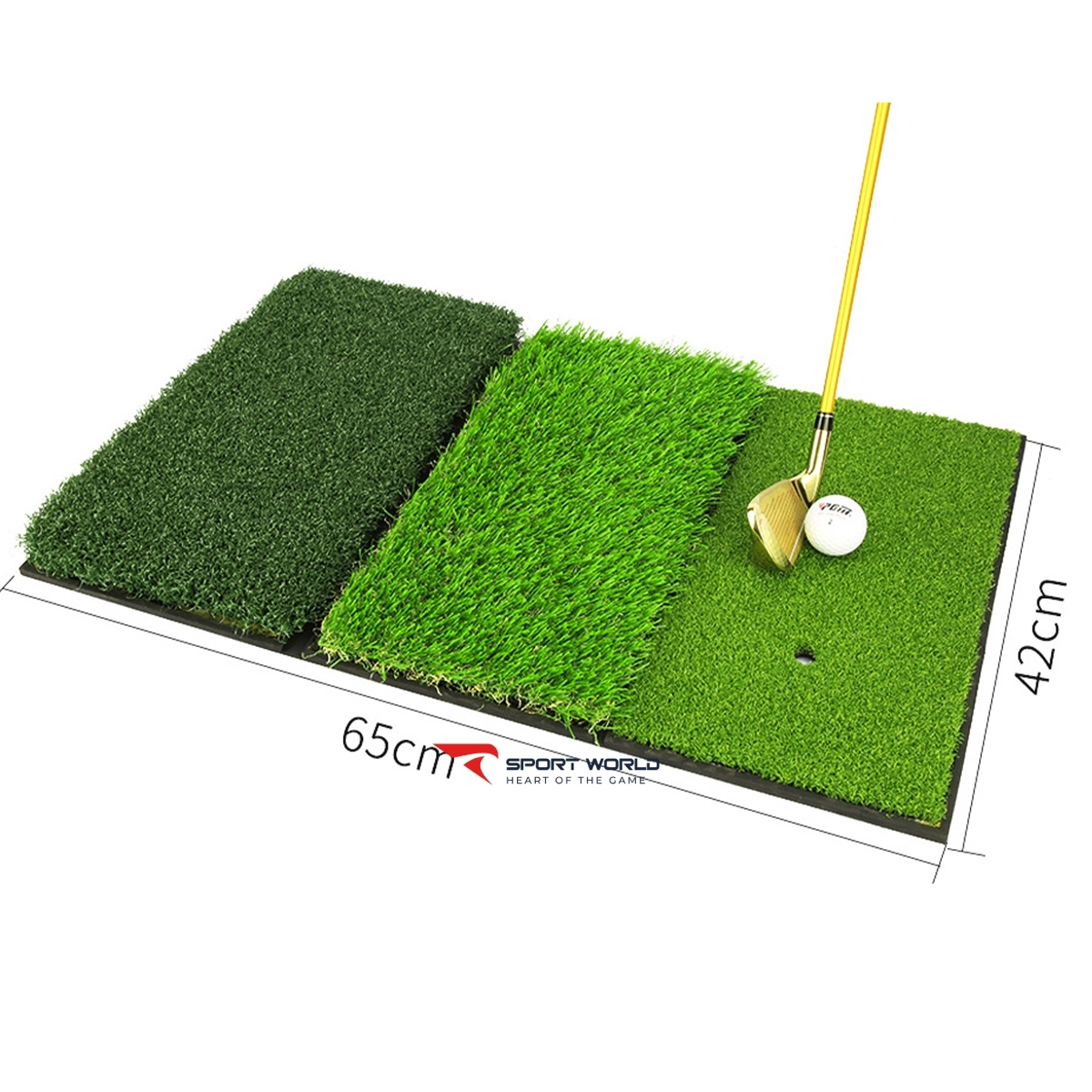 Thảm Tập Swing Golf - PGM DJD024 Foldable 3 in1 Golf Hit Mats